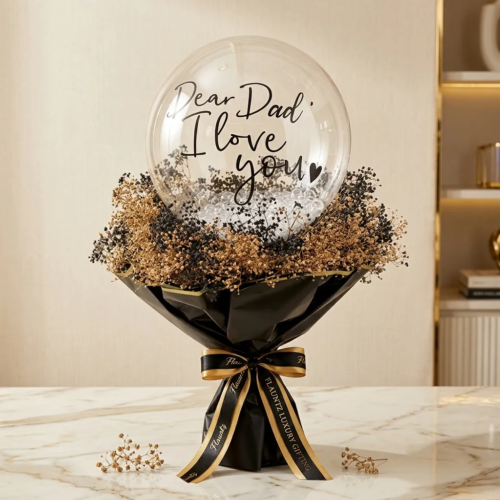 FLG07 Golden Gipsy Bunch with Air Ballon - Image 1