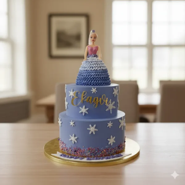 2-Tier Barbie Theme Cake