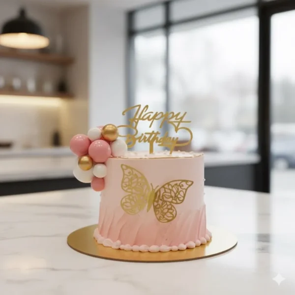 Pink Theme Designer Cake
