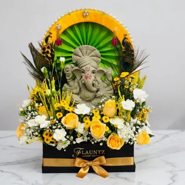 Ganesh ji with Rose's in Box