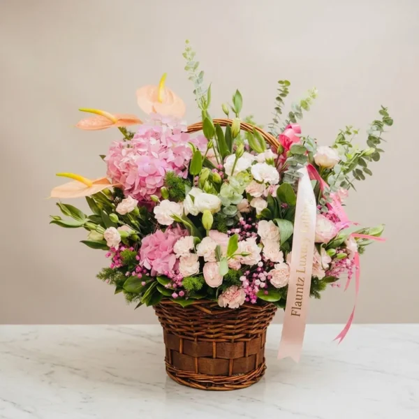 Exotic Mix Flowers in Basket