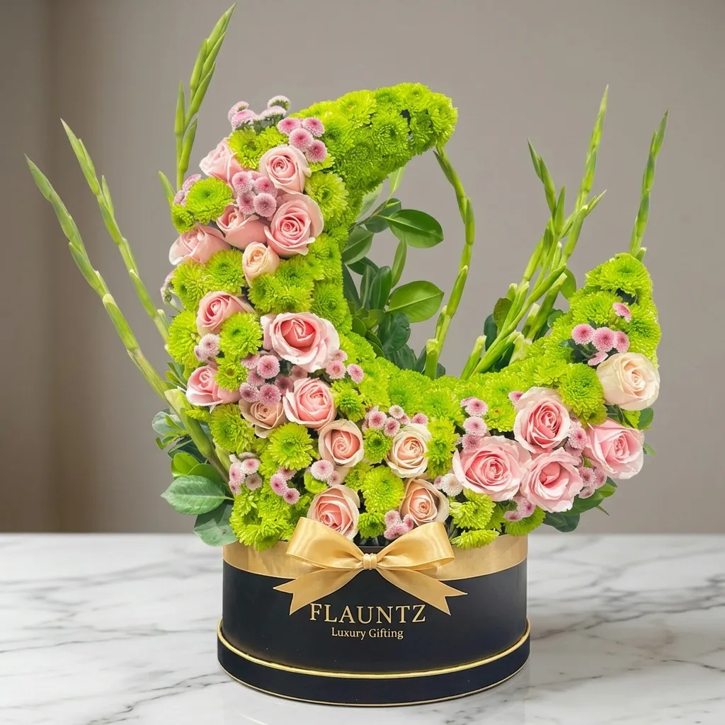 FLG130 Moon Theme Flower's in Box - Image 1