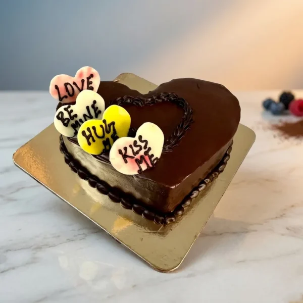 Heart Shape Truffle Cake