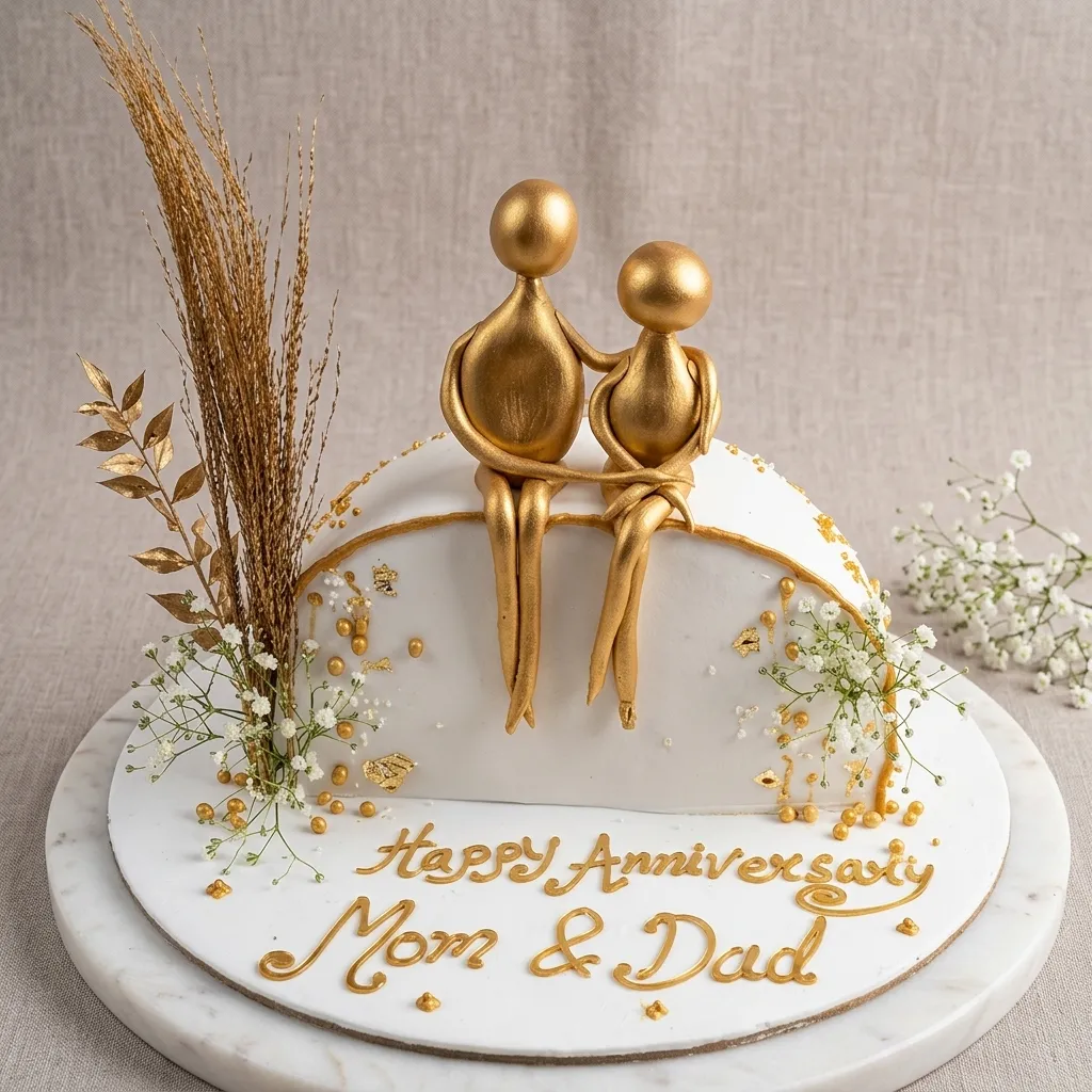 FLG236 Anniversay Theme Cake - Image 1