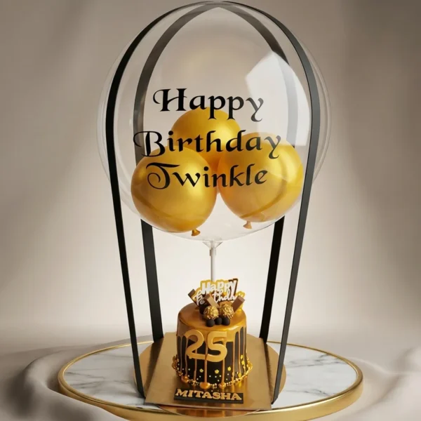 Air Balloon with Chocolate Cake