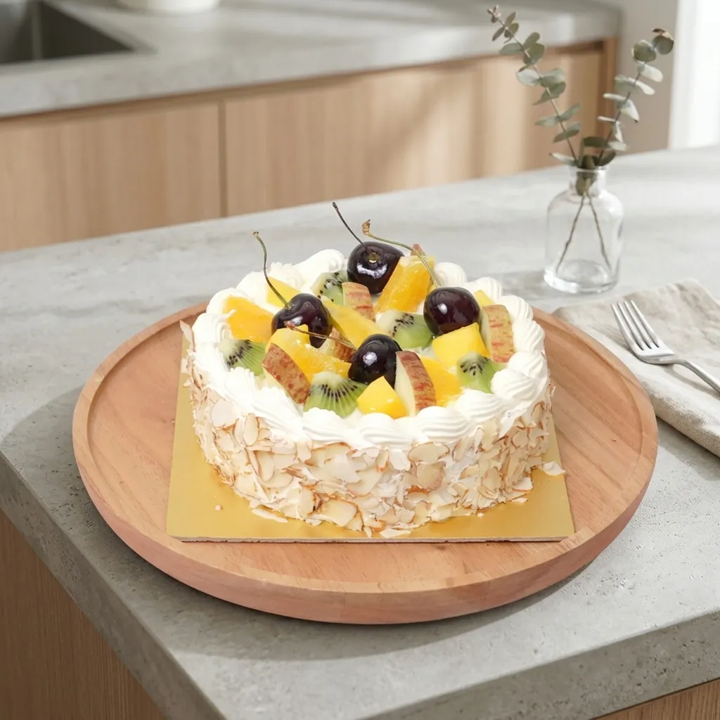 FLG272 Exotic Fresh Fruit Cake - Image 1