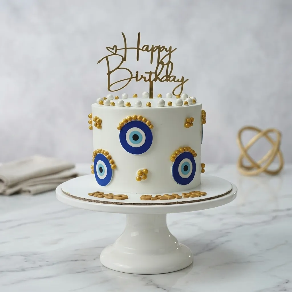 FLG280 Evil Eye Designer Cake - Image 1