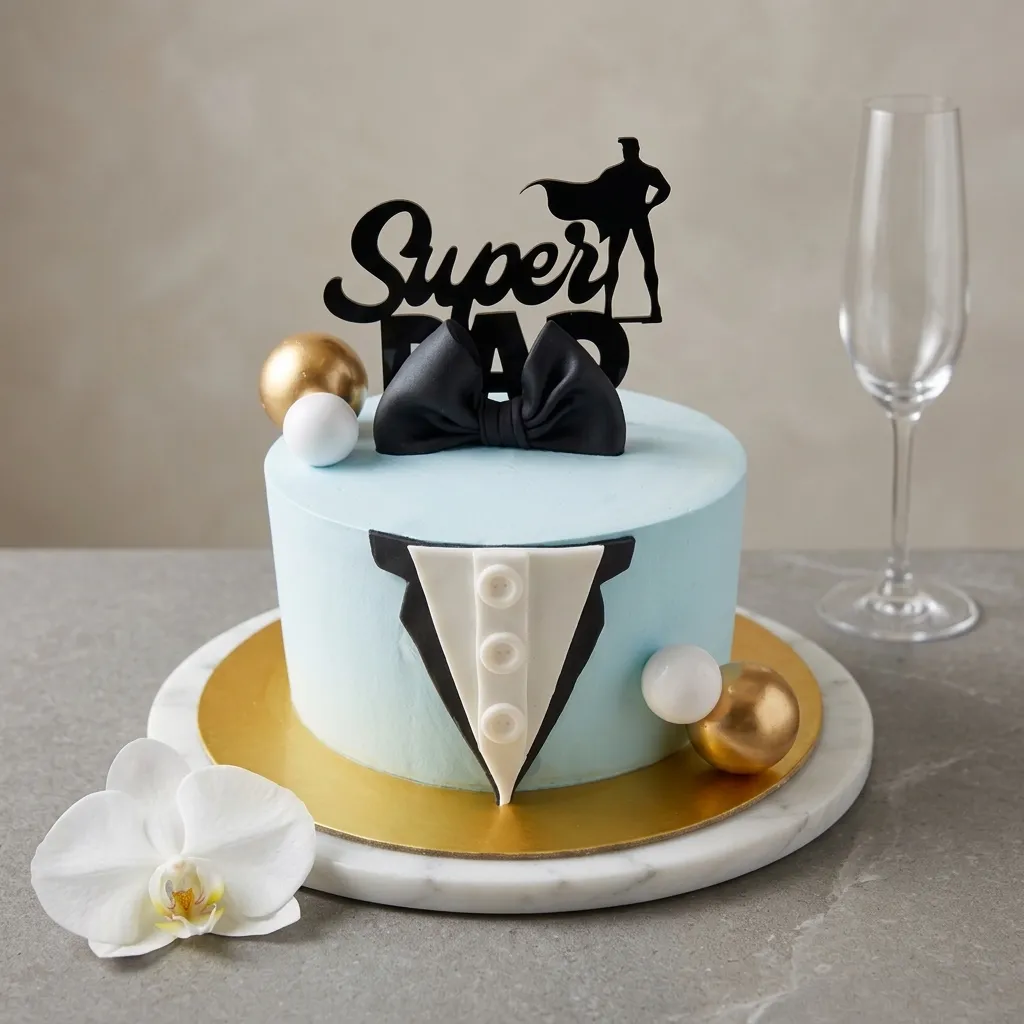 FLG287 Super DAD Theme Cake - Image 1