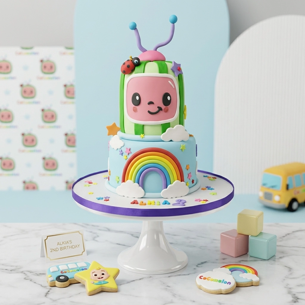 FLG290 2-Tier Co-Co Melan Cake - Image 1