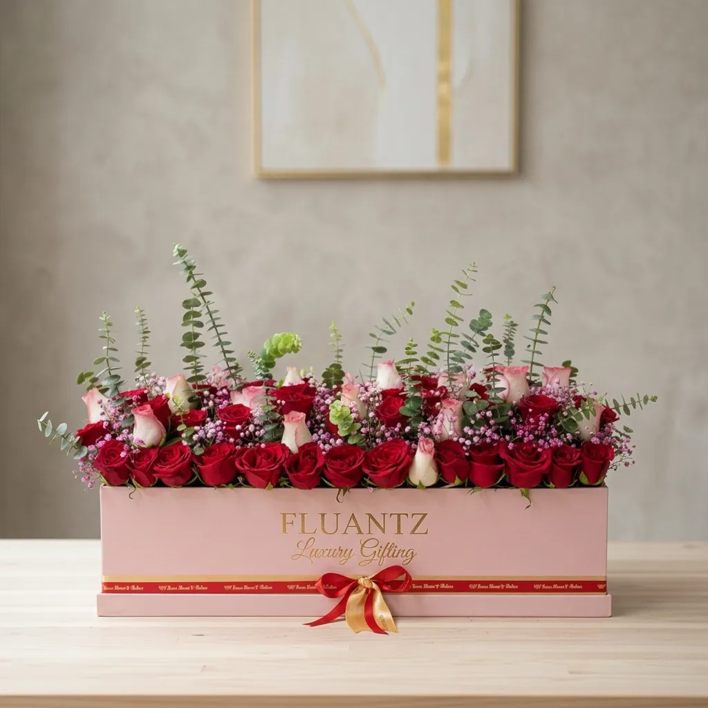 FLG319 Emma & Red Rose's in Big Box - Image 1