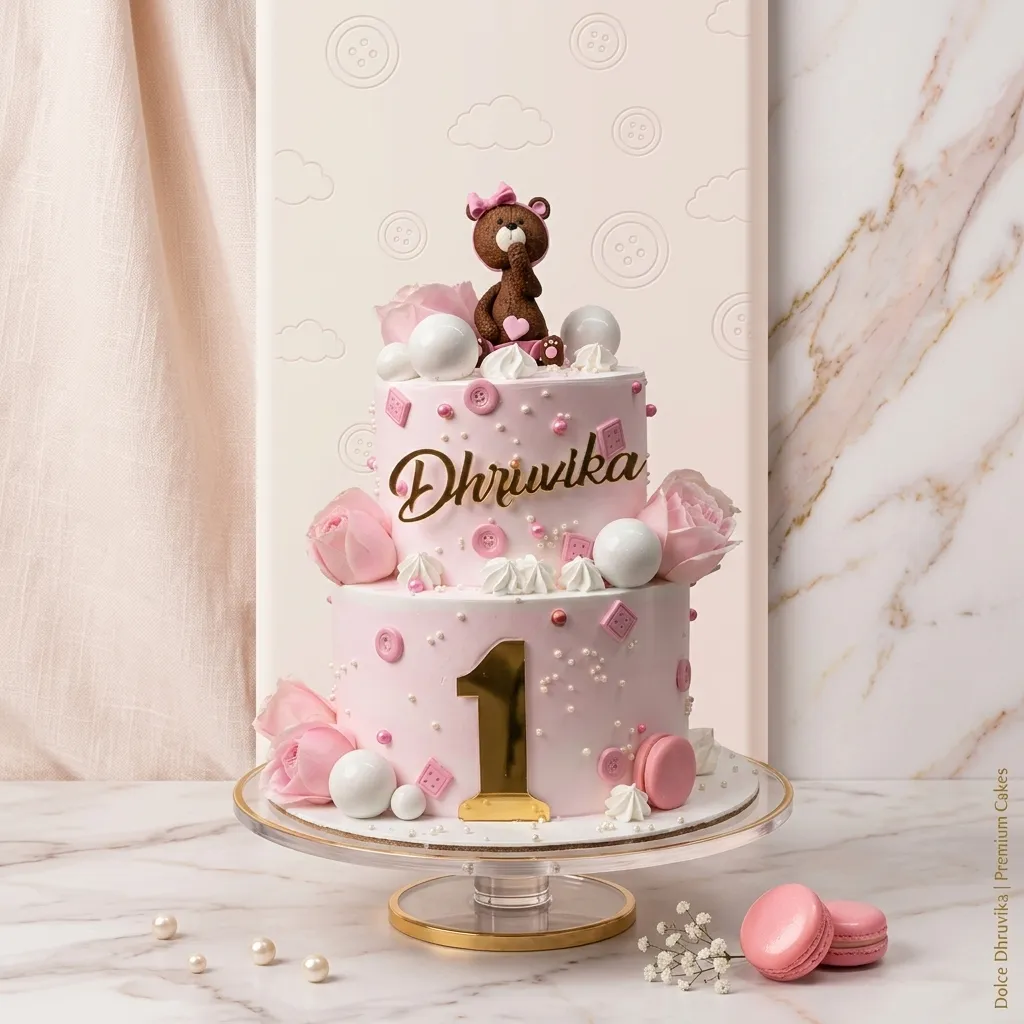 FLG327 2- Tier Designer Kid's Cake - Image 1