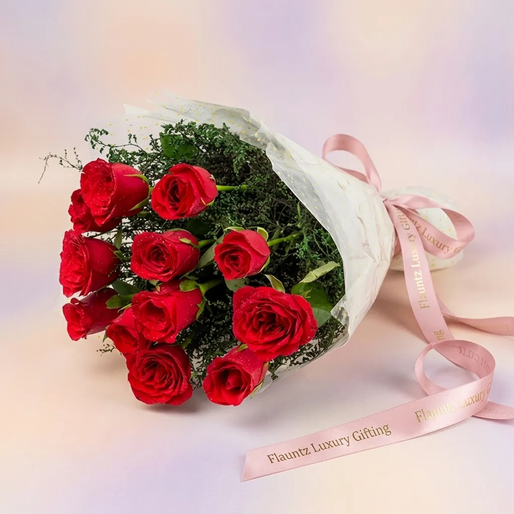 FLG51 Red Rose CP Bunch - Image 1