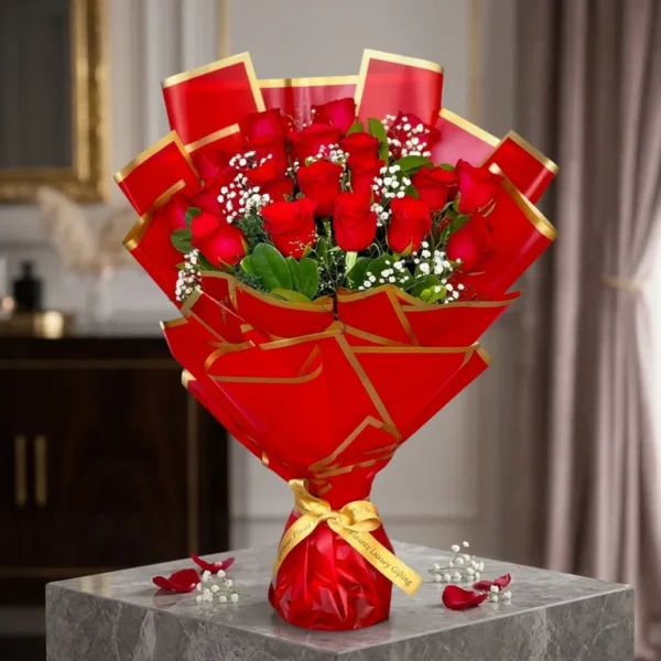 Red Rose Red PP Bunch