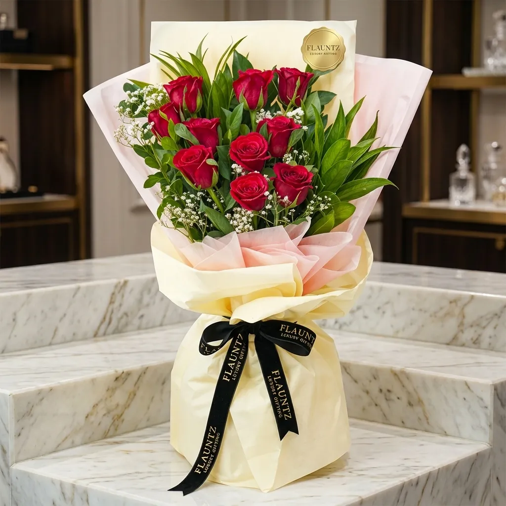 pr_14_Jul_2026_FLG142 Red Rose Bunch - Image 1