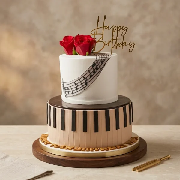 Music Theme 2- Tier Cake