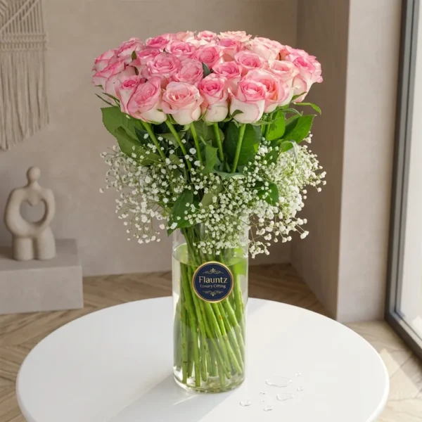 Emma Rose's in Glass Vase
