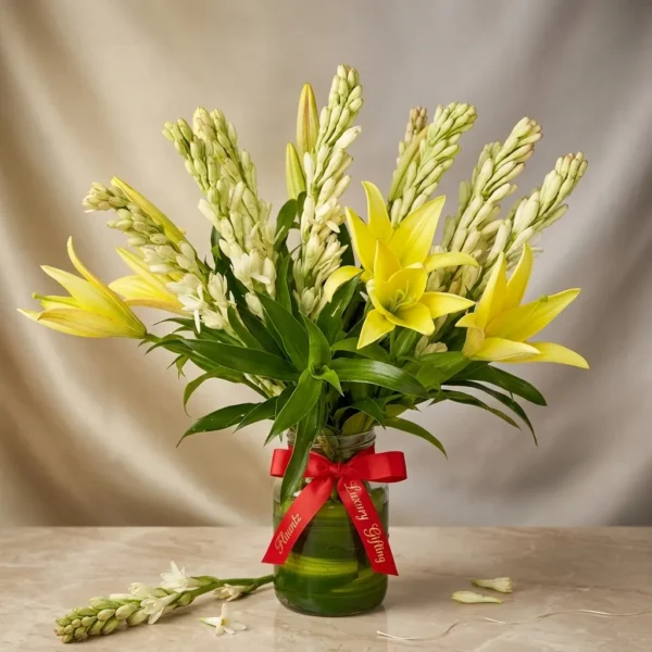 Lille's & Rajnigandha in Vase