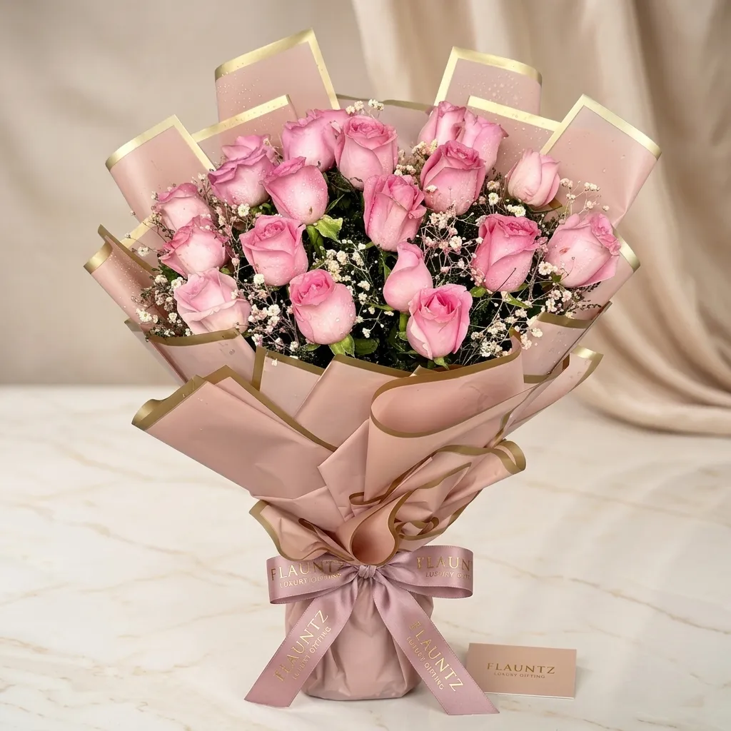 pr_14_Jul_2026_FLG211 Pink Rose Bunch - Image 1