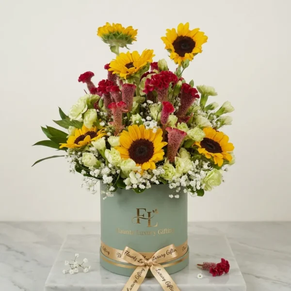Sunflower Floral Gift Box