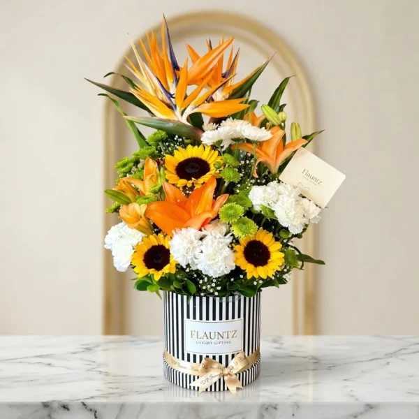Vibrant Exotic Flower Gift Box