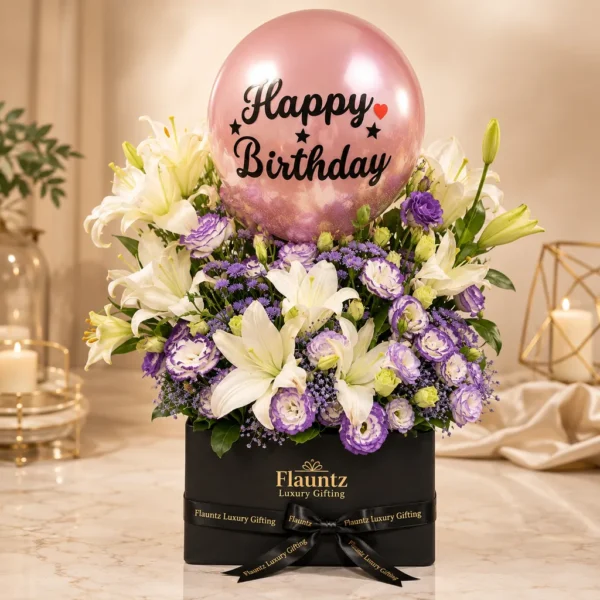 Happy Birthday Floral Gift Box