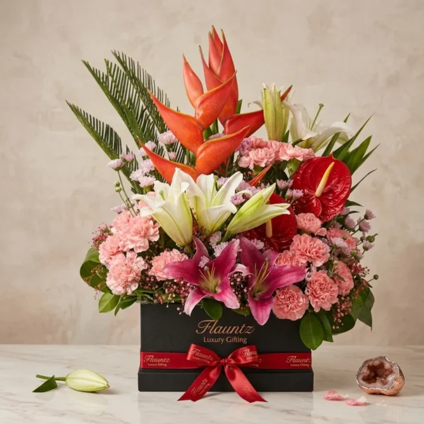 Exotic Tropical Floral Gift Box