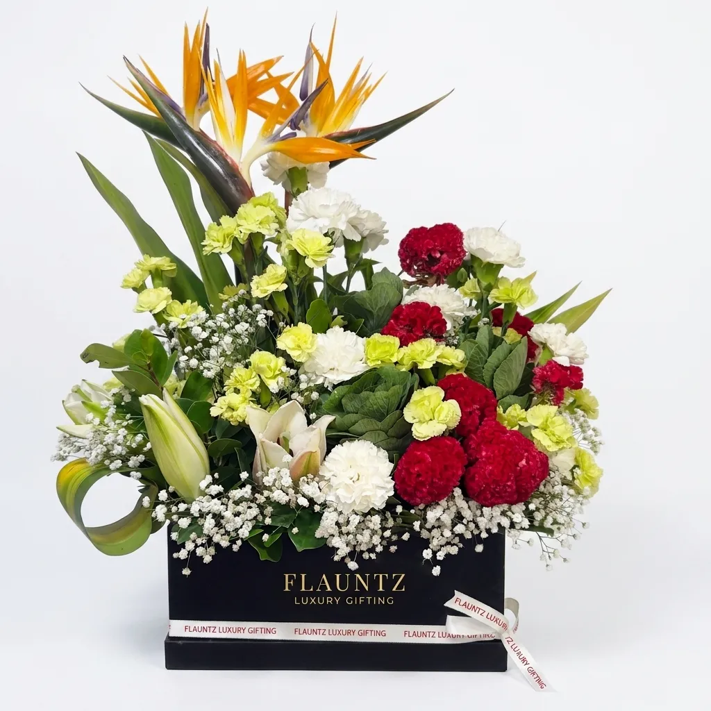 pr_25_Aug_2026_FLG417 Luxury Bird Of Paradise Arrangement - Image 1