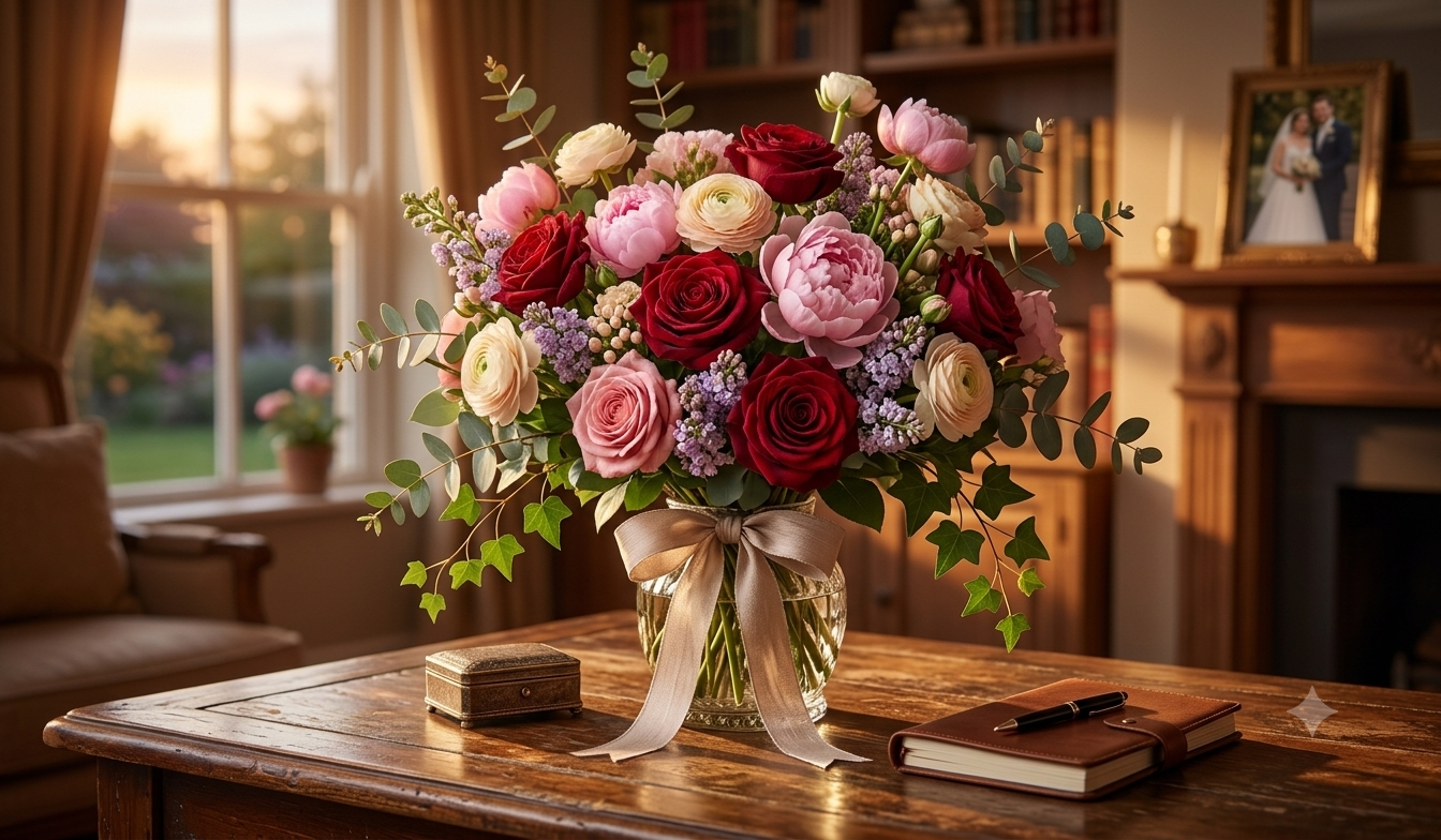 anniversary flower bouquet