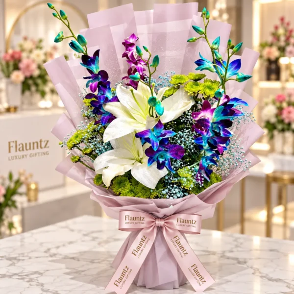 Luxury Lily And Orchid Bouquet