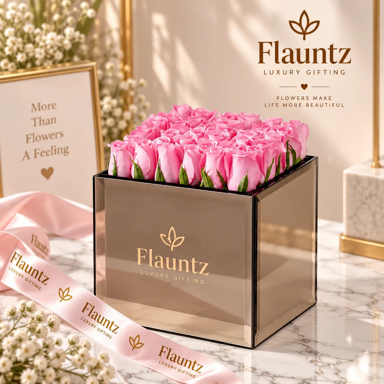 pr_21_Sep_2026_FLG430 Pink Rose Mirror Box - Image 1