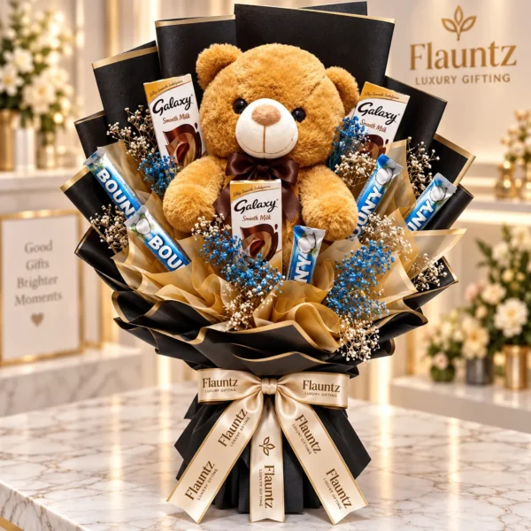 Teddy Bear Chocolate Gift Bouquet