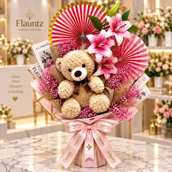 Teddy Bear Flower Bouquet