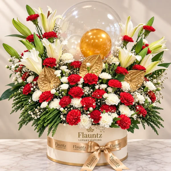 Luxury Flower And Balloon Box