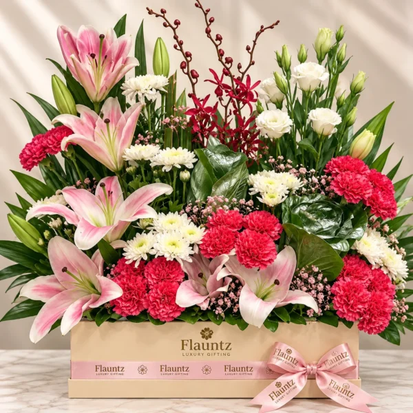 Pink Lily Floral Arrangement
