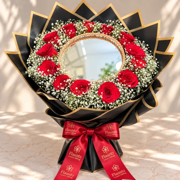 Red Rose Mirror Bouquet